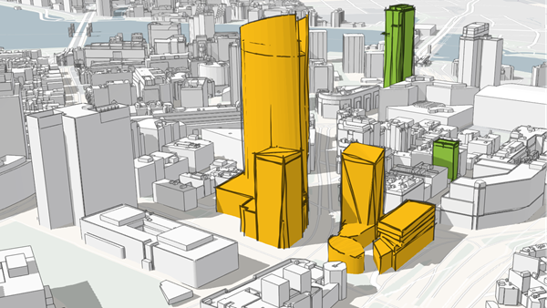 Buildings as 3D object layer
